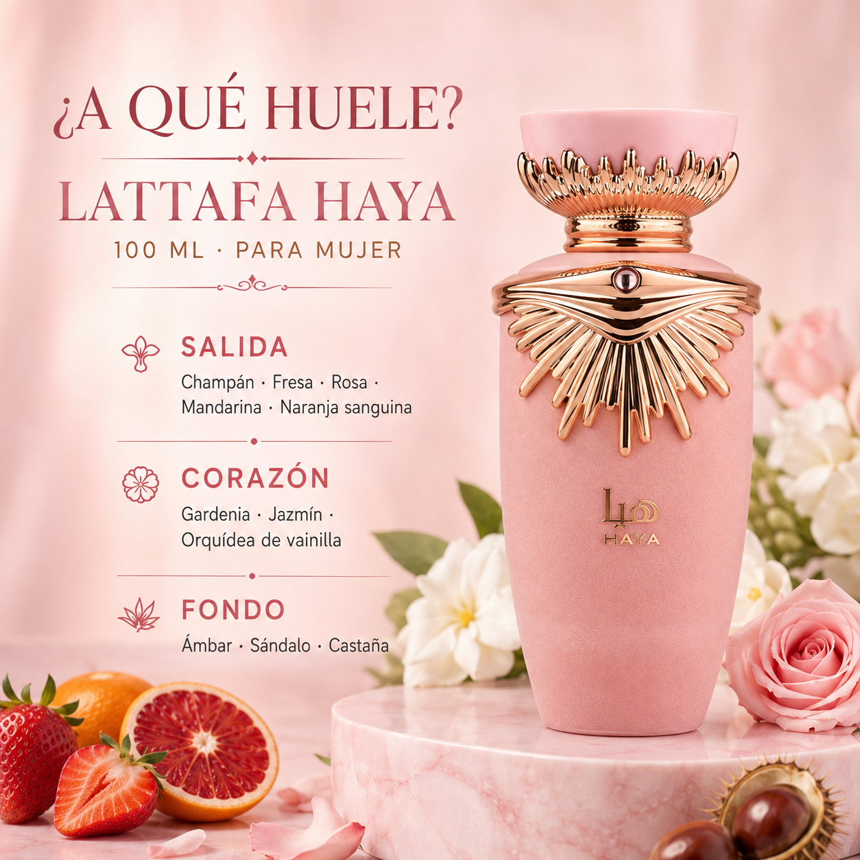 Lattafa Haya 100ml para Mujer