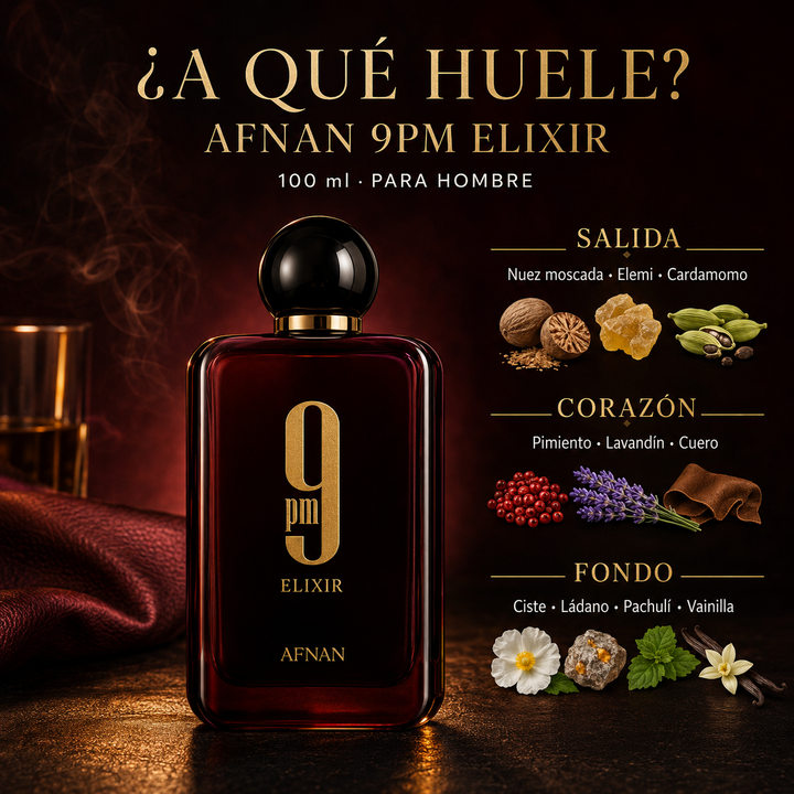 Afnan 9PM Elixir 100ml para Hombre
