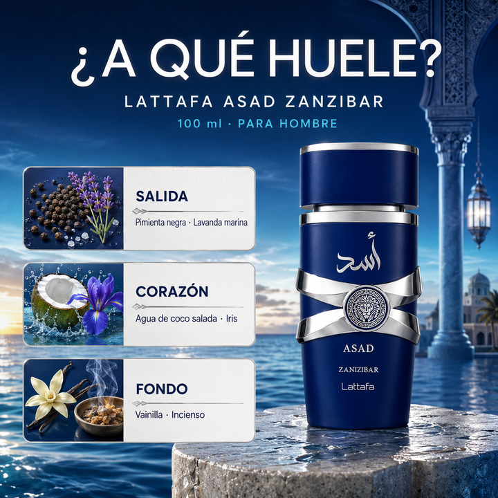 Lattafa Asad Zanzibar 100ml para Hombre