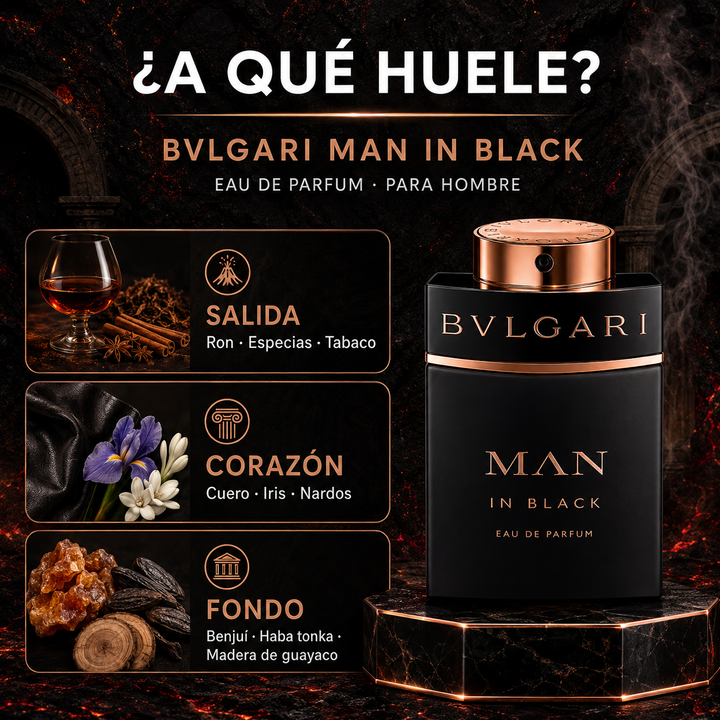 Bvlgari Man In Black EDP para Hombre
