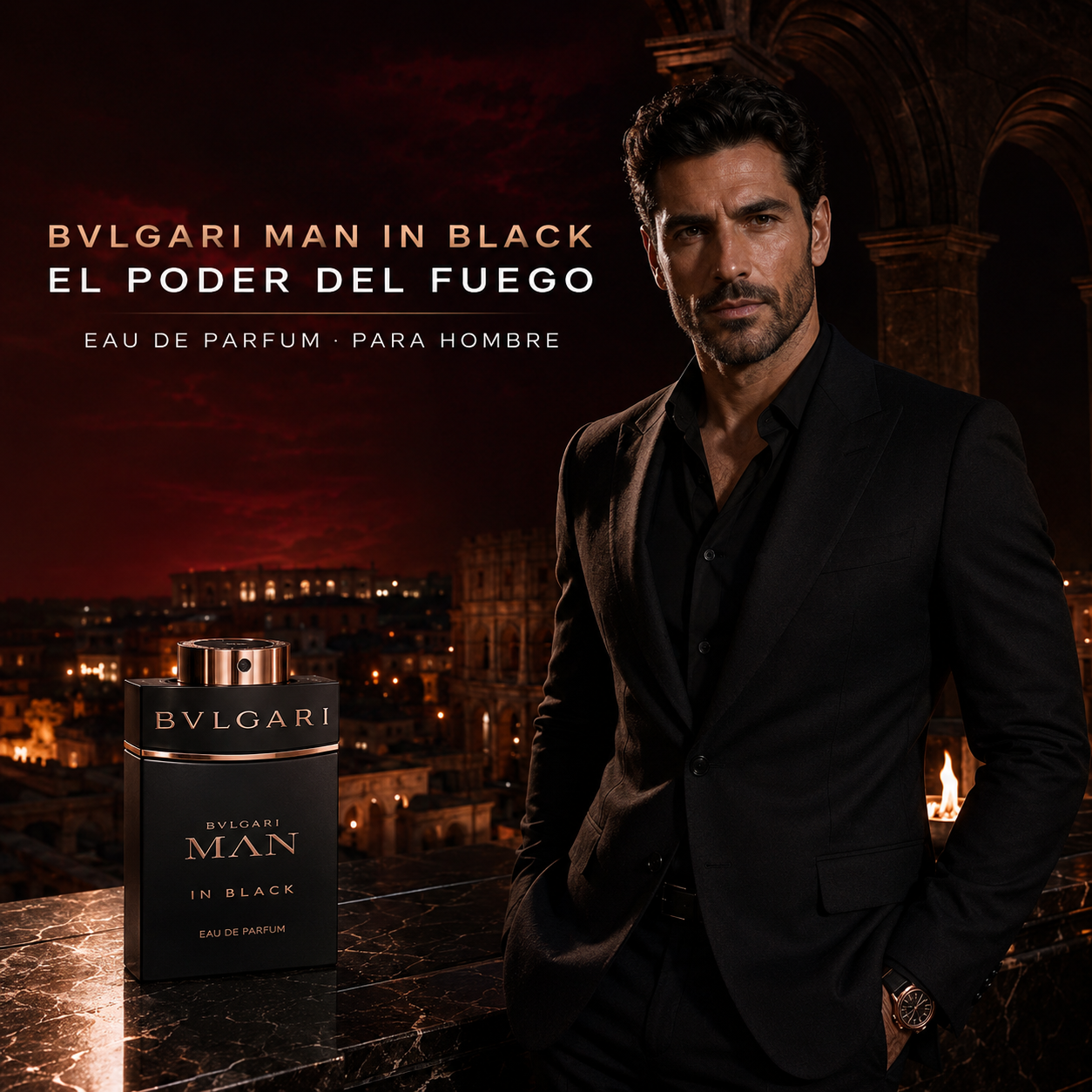 Bvlgari Man In Black EDP para Hombre