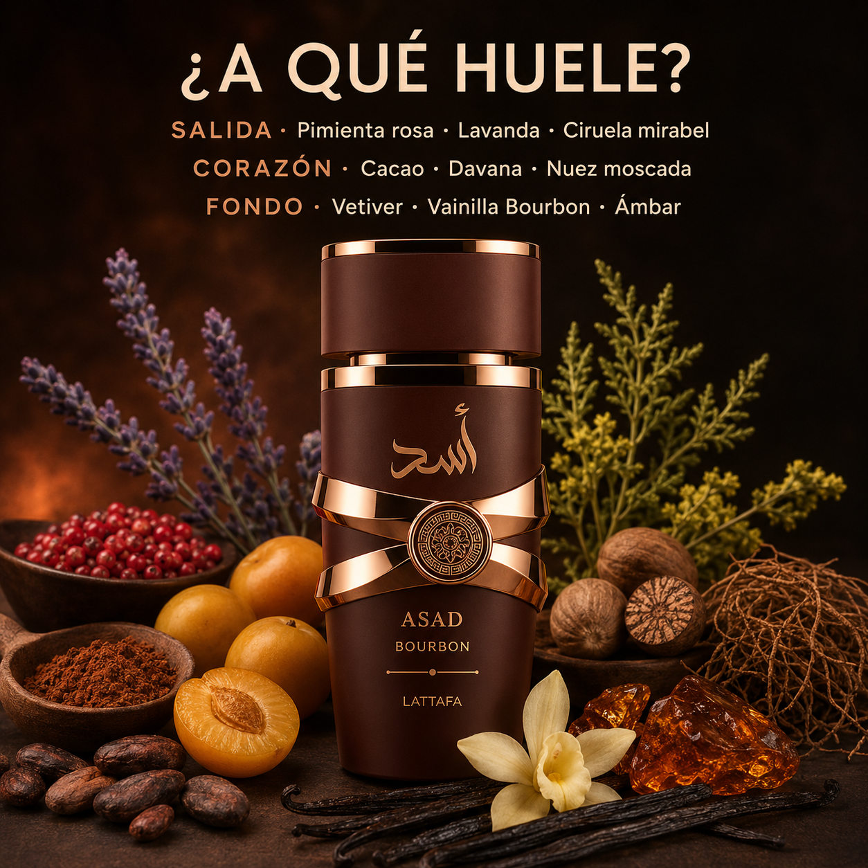 Lattafa Asad Bourbon 100ml para Hombre