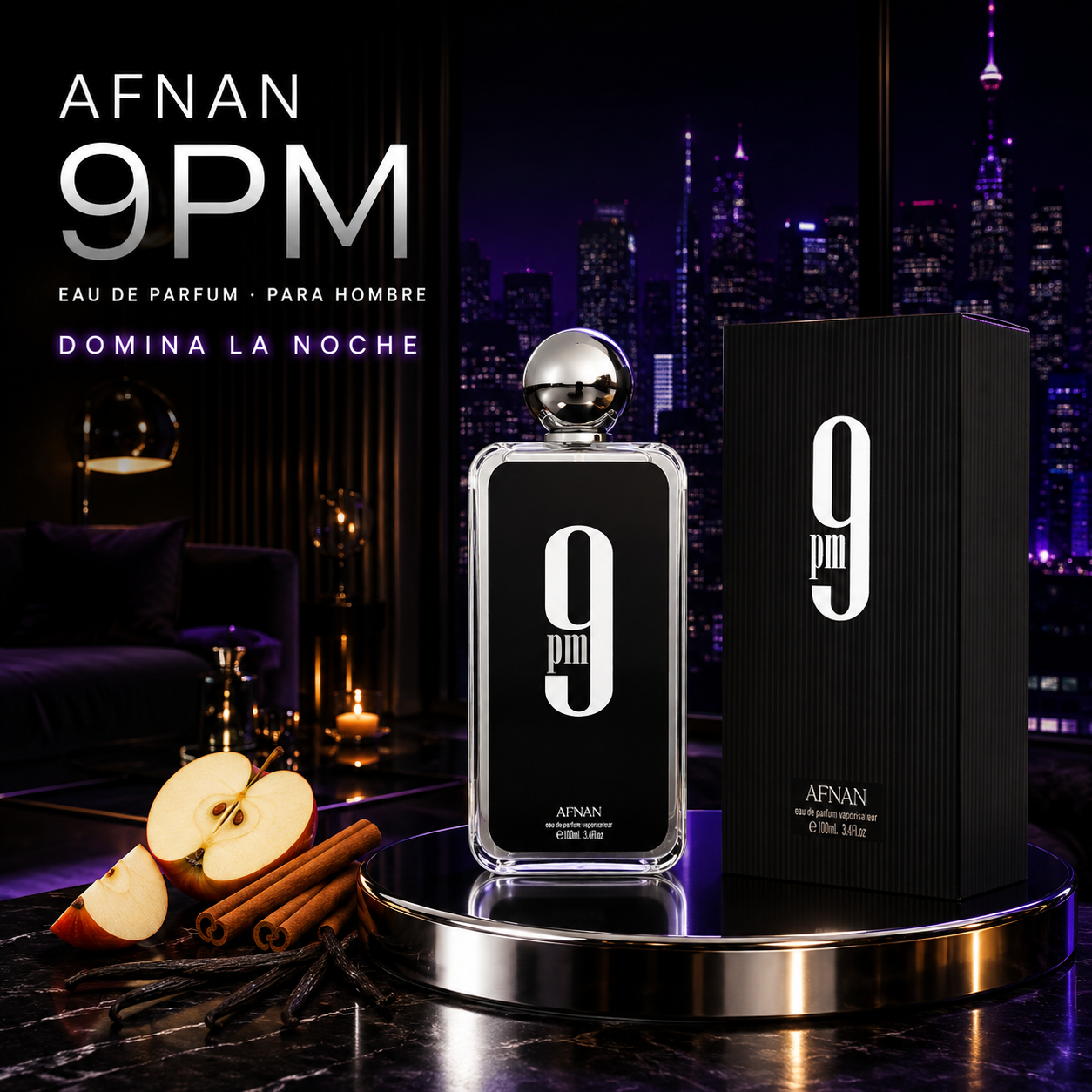 Afnan 9PM 100ml para Hombre