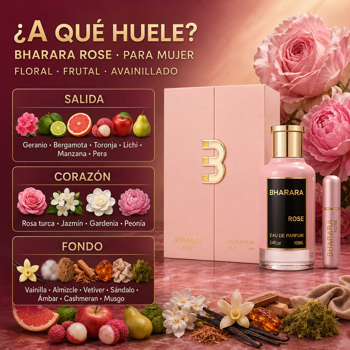 Bharara Rose 100ml para Mujer