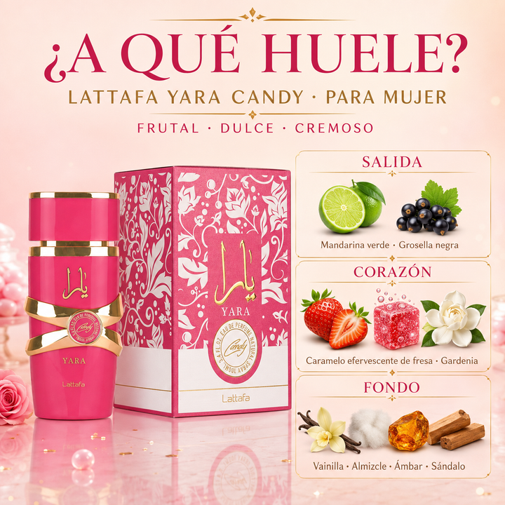Lattafa Yara Candy 100ml para Mujer