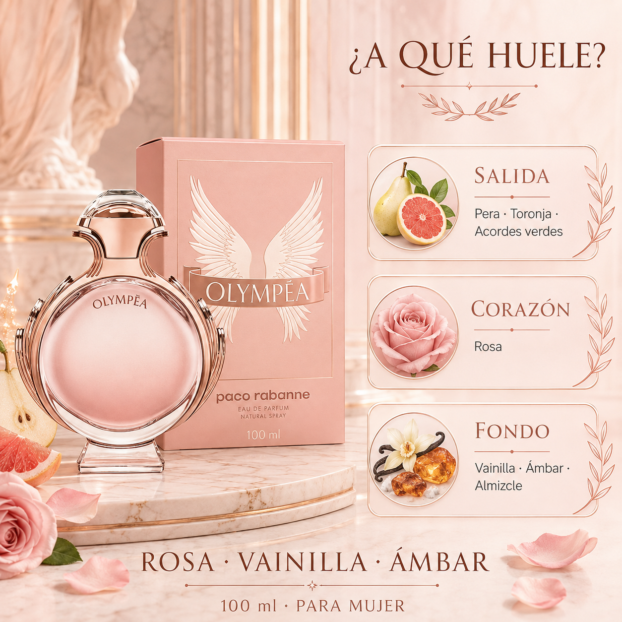 Paco Rabanne Olympea Rose 100ml para Mujer