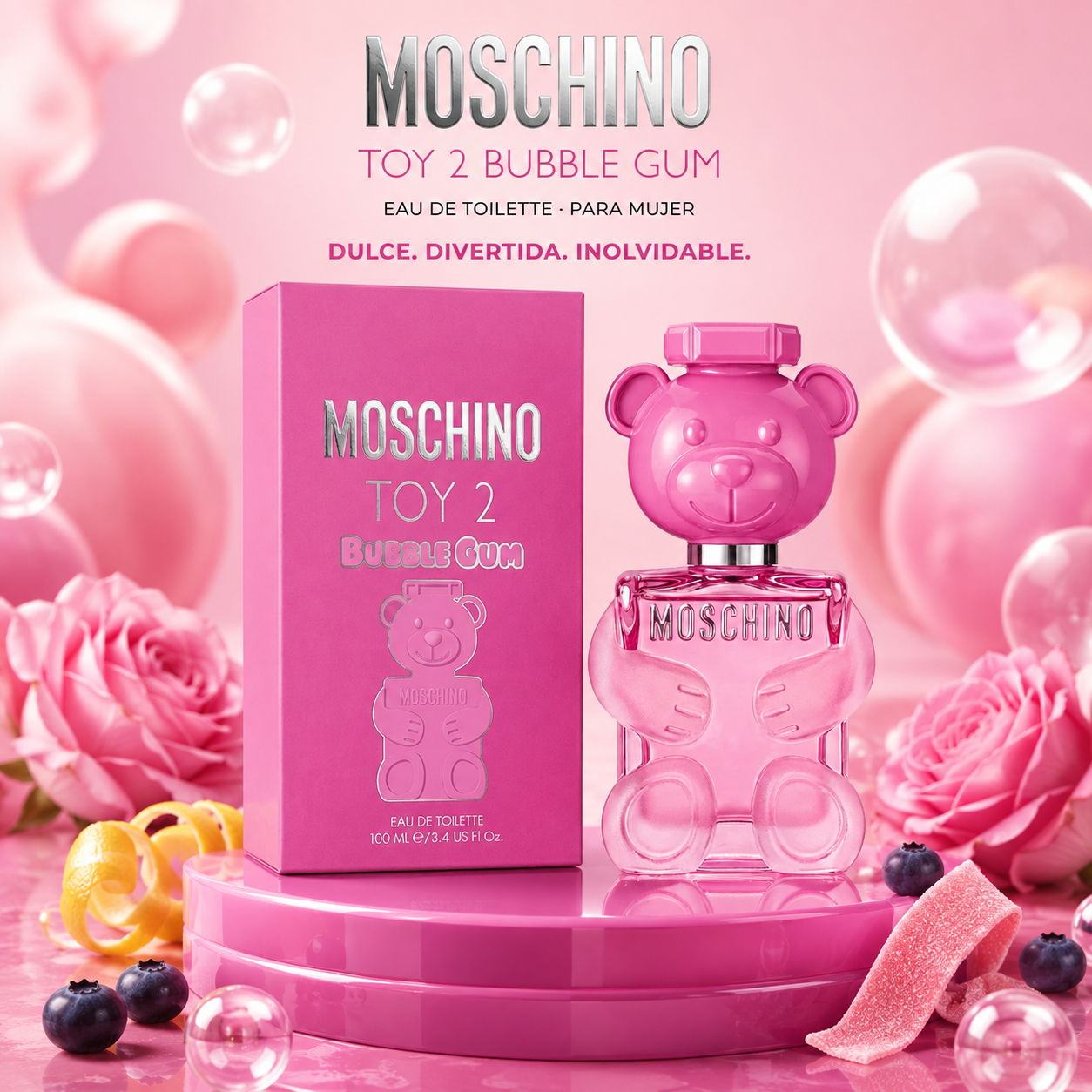 Moschino Toy 2 Bubble Gum 100ml para Mujer