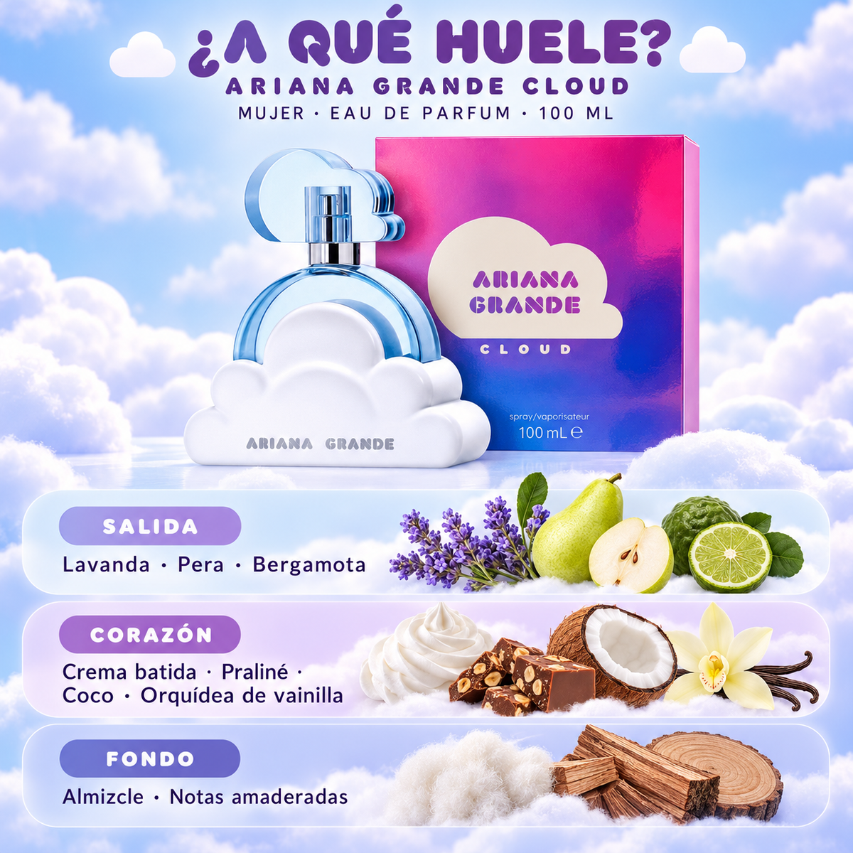 Ariana Grande Cloud EDP 100ml para Mujer