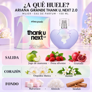 Ariana Grande Thank u Next 2.0 100ml para Mujer