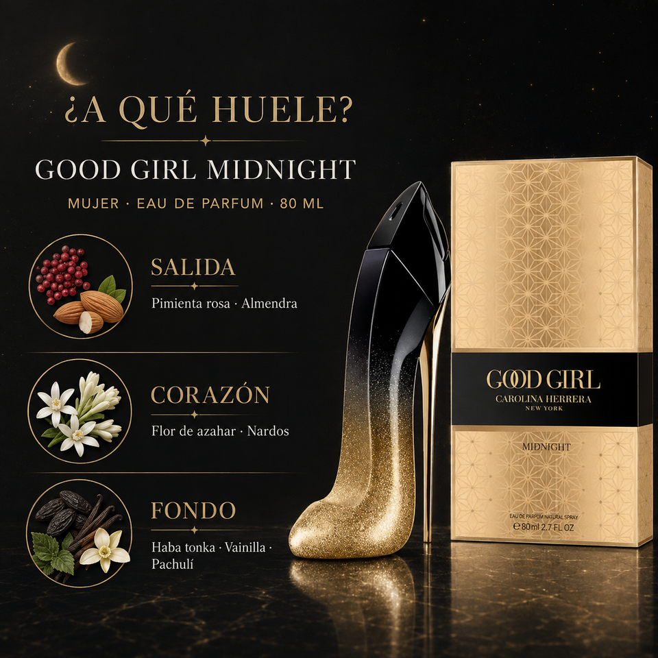 Carolina Herrera Good Girl Midnight 80ml para Mujer