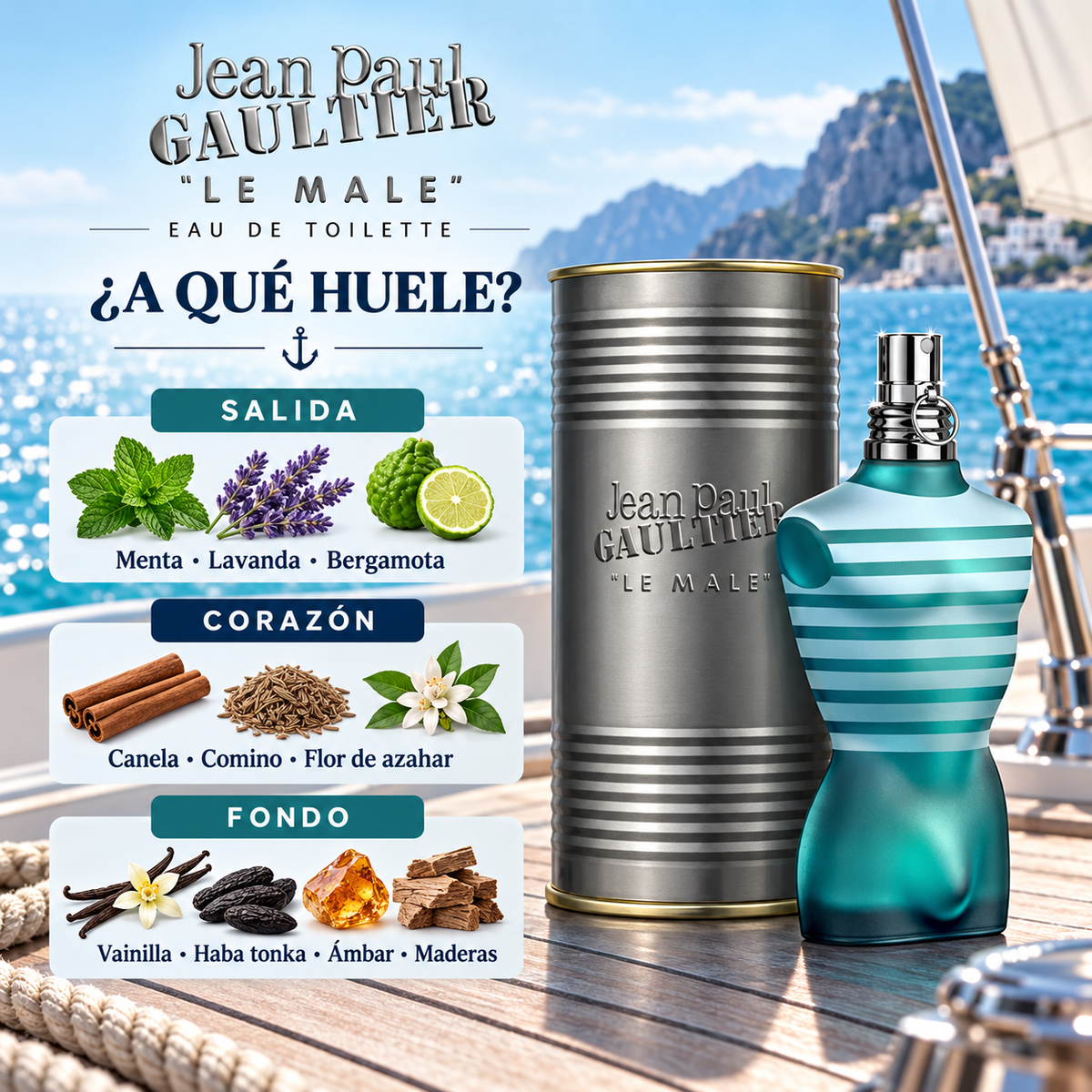 Jean Paul Gaultier Le Male 125ml para Hombre
