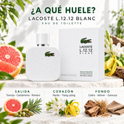 Lacoste L 12.12 Blanc 100ml para Hombre