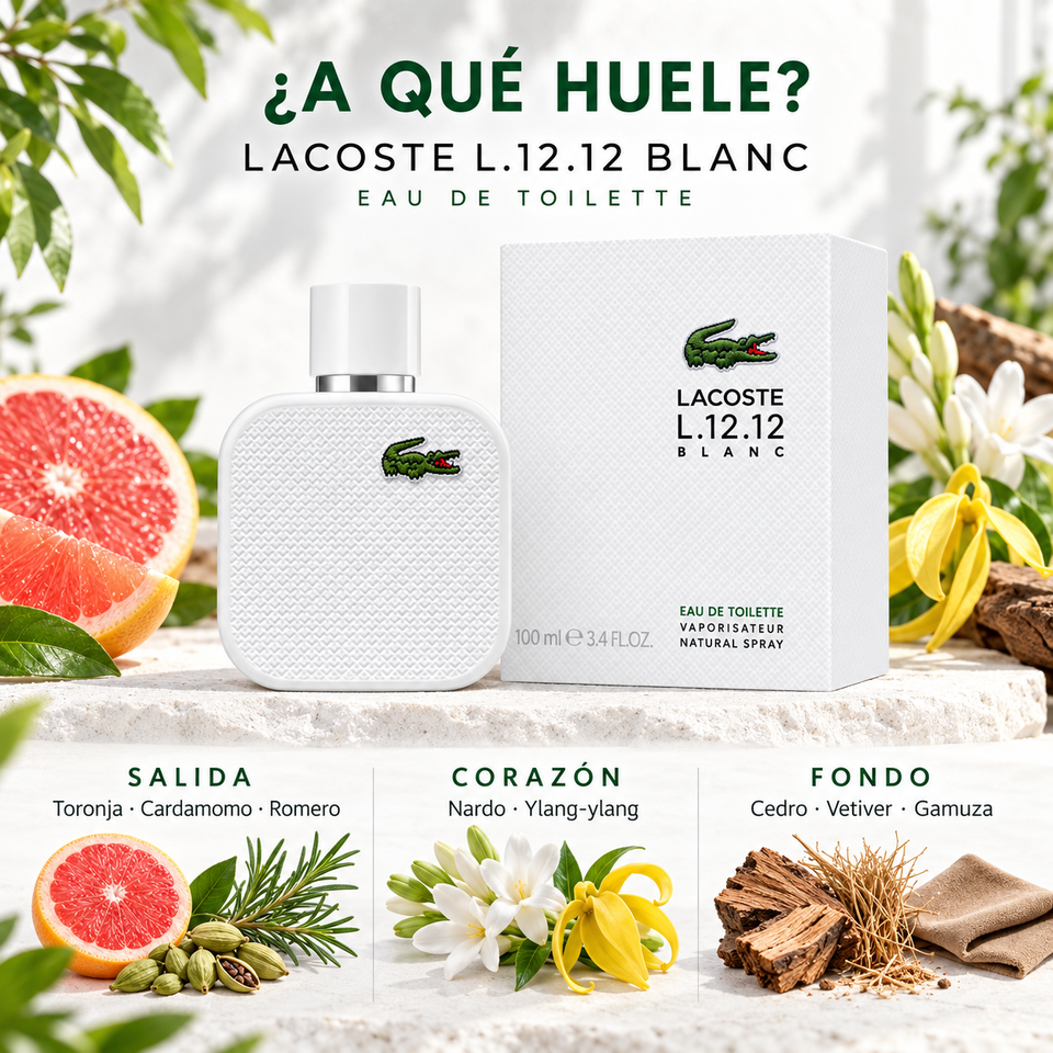 Lacoste L 12.12 Blanc 100ml para Hombre